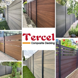 Nuevo Diseño de Cercas Compuestas de Coextrusión WPC, Cercas de Madera para Jardín con Privacidad - Product Image 3