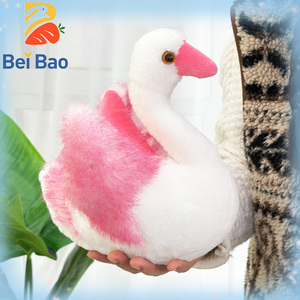 <span class=keywords><strong>Peluche</strong></span> Cygne Rose et Blanc de 8 Pouces en Gros, Jouet Oreiller pour Filles, Poupée pour Machine à Pinces, Cadeaux d'Anniversaire pour Enfants - Product Image 3
