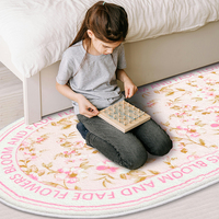 Modern Washable Shaggy Bedroom Rugs Grounding Mat Runner Carpet for Nursery Children Girls Room Home Decor