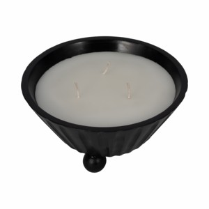 Candela Profumata Decorativa in Ciotola con Piedini, Piccola Candela in Legno per Interni ed Esterni, Elegante Arredo Casa - Product Image 4