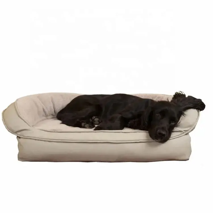 Popular diseñador calmante barato de espuma de memoria para mascotas cama del perro