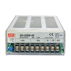 Convertidor de Corriente Continua Mean Well SD-200C-5 de 200W 5V, Entrada de 48V, Salida Única, Enfriamiento por Convección Natural - Product Image 1