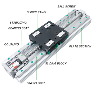 Mô-đun trượt ngang định vị máy tiện phay CNC điện, loại nặng, trục vít bi thẳng, ray dẫn hướng kép - Product Image 6