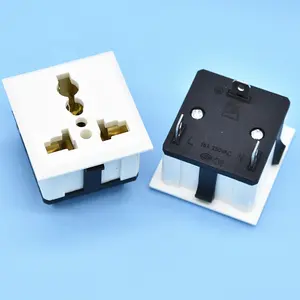 Universele Connector Socket 2-Draad Of 3-Draad Ac Charge Multi Jack Plug Adapter