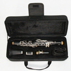 Instrumento de viento de madera OEM, el <span class=keywords><strong>clarinete</strong></span> de tono <span class=keywords><strong>Eb</strong></span> de 17 teclas de goma dura niquelada más vendido - Product Image 6
