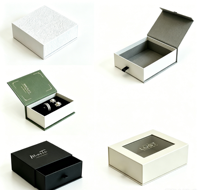 Boîte cadeau de luxe personnalisée avec fermeture magnétique, boîte en carton rigide pliable avec logo pour bijoux, cosmétiques, parfums, emballage