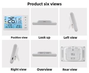 Termômetro sem fio inteligente piscina com energia solar e display LED IP68 impermeável termômetro de água flutuante - Product Image 6