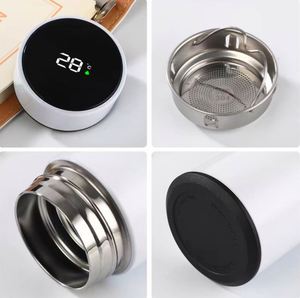 Custom Logo Smart Drinkware Thermos Bottle with <b>Tea</b> <b>Infuser</b> Stainless Steel Smart Digital LED Display Temperature Water Bottle - Product Image 2