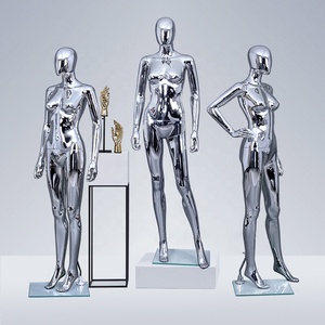 Ready to Ship Boutique <strong>Models</strong> Display Big <strong>Bra</strong> Women Curvy Gold Full Body Wedding Dress Female Mannequins for Clothes Display - Product Image 5