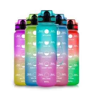 Mlife eco friendly custom motivaltional fruit infuser water bottle BPA Free 1000ml Tritan fitness Sports Plastic Water Bottle