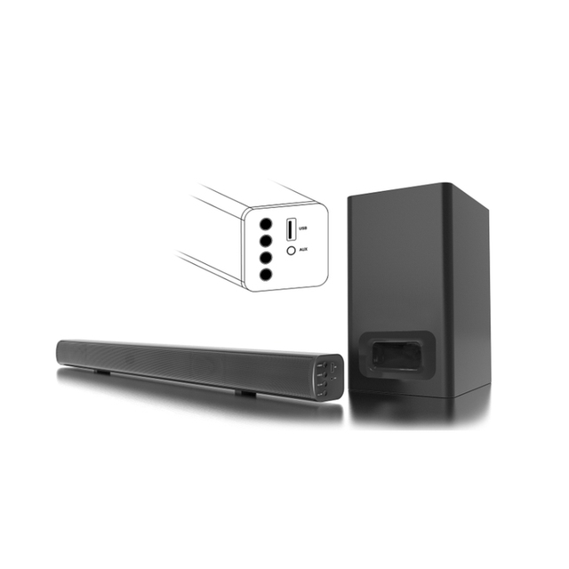 Sound bar 2.1ch Blue Tooth4.2 Soundbar with Subwoofer for Multi Audio Player for TV