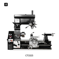 CTMACH CT3325 tour multifonctionnel manuel moulin Machine Combo banc perceuse et outil de fraisage G1324 Torno pour bricolage et usage professionnel