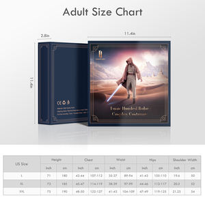 Uniforme <span class=keywords><strong>Jedi</strong></span> al por Mayor, Túnica con Capucha, Trajes de Caballero, Túnica Negra, Uniforme Completo de Halloween, Túnica Sith con Capucha, Capa, Disfraz de Cosplay - Product Image 6