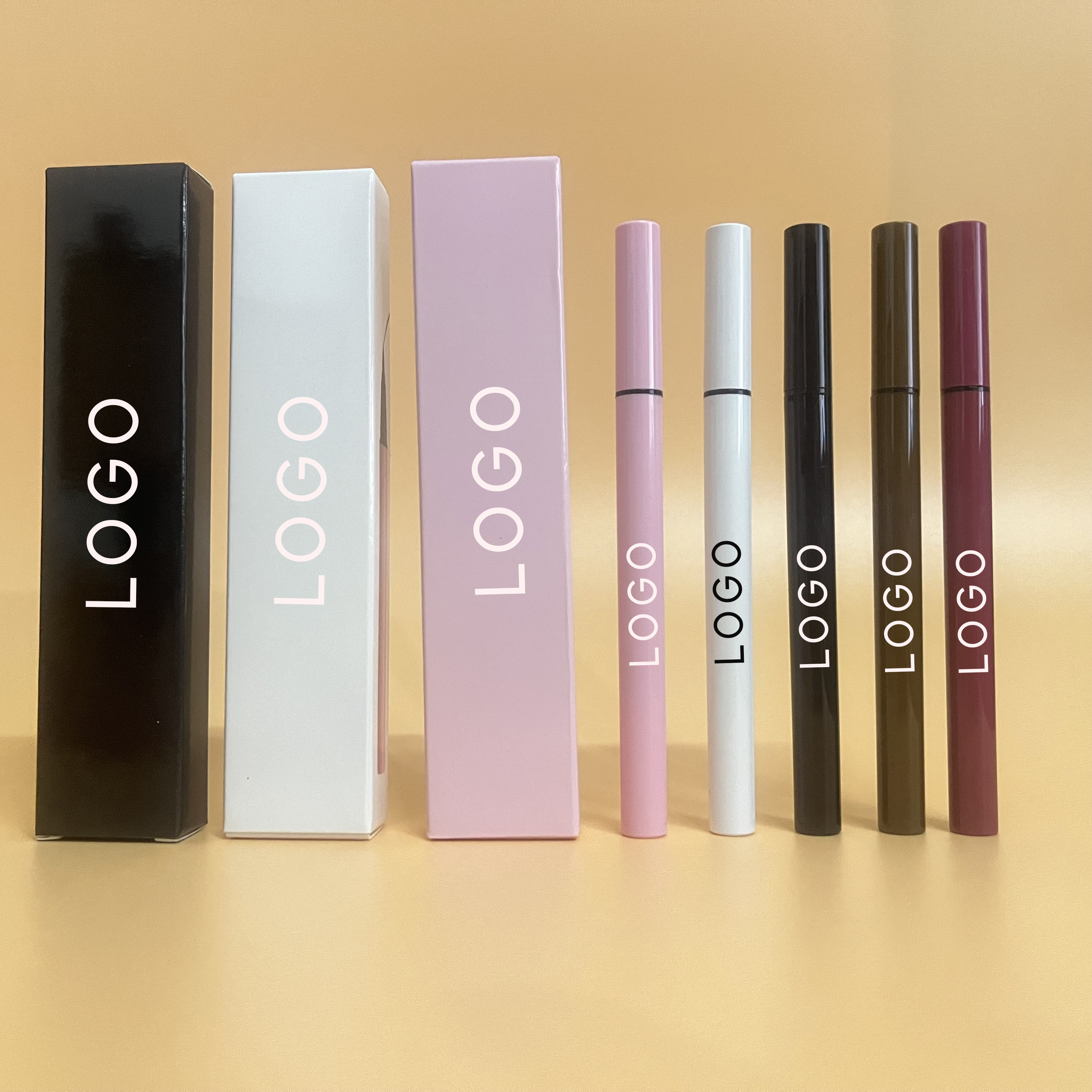 Новое поступление, жидкая подводка для глаз, ручка для глаз для веганов, 3 цвета, гелевая подводка для глаз, клей-ручка, частная марка