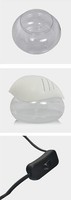 Humidificateur d'air électrique portable et diffuseur d'arômes à brume froide/chaude, nébuliseur ultrasonique, grand générateur de brume pour usage domestique