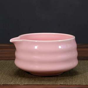 Bol à matcha japonais en céramique fait main-Style <span class=keywords><strong>vintage</strong></span> avec bec, vert/<span class=keywords><strong>rose</strong></span>/blanc/noir pour thé et café - Product Image 5