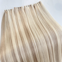 2026 Haiyi Grosir Populer Rambut Asli Manusia 100% Double Drawn Tak Terlihat Genius Weft Ringan Tanpa Rambut Pendek & Rontok Tanpa Bahan Kimia