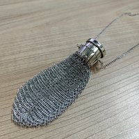 Chaîne métal maille portefeuille fait à la main anglais Vintage porte-monnaie portefeuille anglais porte-monnaie