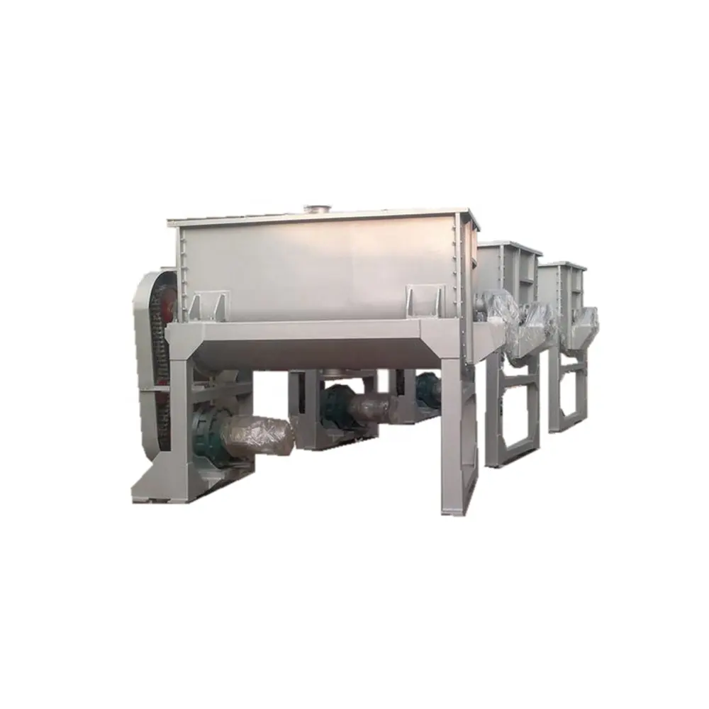 Misturador horizontal de aço inoxidável Liquidificador Máquina de mistura de especiarias com fita dupla