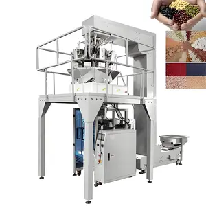 Beans Sugar Coffee Tea Filling Bag Weighing Packing Machine Feed Granular Bag Packing Packaging Machinery