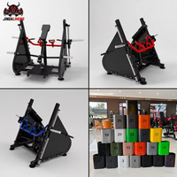 Machine à ramer avec support pectoral et poignées rotatives - Chargement par plaques pour entraînement dorsal en salle de sport commerciale