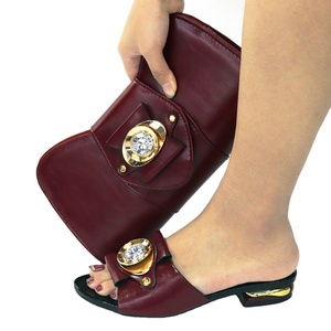 Set di borse per scarpe italiane di alta qualità Sinya vendita calda Set di scarpe e borse per feste africane - Product Image 1