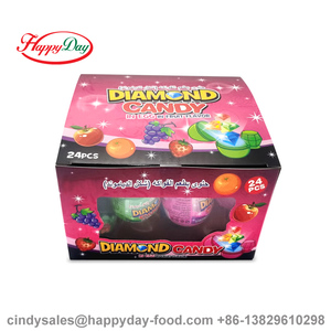 HAPPYDAY Caramelos Duros en Forma de Anillo, Juguete de Huevo de Plástico con Sabor a Frutas - Product Image 3
