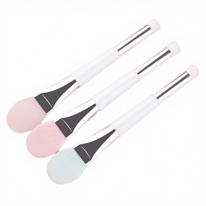 Brocha de Doble Cabeza para Mascarillas Faciales con Logotipo Personalizado, Brocha para Lavar la Cara y la Nariz, para Herramientas de Maquillaje y Cuidado de la Piel DIY - Product Image 2