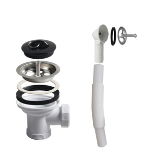 Talea thép không gỉ bồn rửa nhà bếp mini giỏ lọc Cắm Chất Thải Bồn Rửa chất thải <span class=keywords><strong>Kit</strong></span>(70mm * h75mm) với tràn XJ133C010-U - Product Image 2