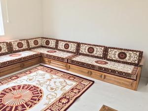 <strong>Living</strong> Room Sets <strong>U</strong> Style Wooden Sofa Set <strong>U</strong> Shape Wooden Furniture Wooden Sofa With Storage Wooden Sofa Set With Cover - Product Image 2