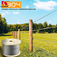 Cables de Acero Inoxidable de Grado Marino T304 OEM/ODM, Cable de Alambre de Acero Inoxidable de 3/16 Pulgadas 7x19 para Barandillas y Bricolaje