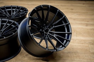 Jantes de course en alliage forgé CF3 Design Deep Dish 5X112 5X120 concaves pour M3/M4/M5 Mercedes <span class=keywords><strong>Audi</strong></span> <span class=keywords><strong>RS</strong></span> 18-21 pouces, jante noire - Product Image 2