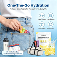 Poudre de nutrition sportive sans sucre et poudre d'électrolytes, mélange de boisson électrolytique en poudre