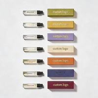 Boîte rigide à couvercle magnétique pour ensemble de 8 huiles essentielles, flacons de 2/3/5 ml avec boîtes intérieures pliables, emballage pour rouge à lèvres, kit d'échantillons de parfum