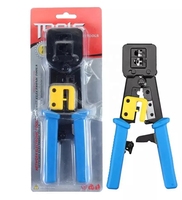 Haute qualité RJ11 RJ45 passer à travers le connecteur pince à sertir UTP STP câble Lan outil de réseau informatique