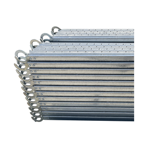 Tấm ván thép đục lỗ | ván đi bộ giàn giáo bền với móc cho an toàn xây dựng - Product Image 1