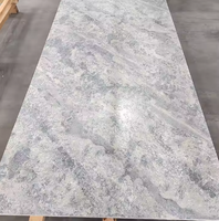 Panneaux muraux de douche en PVC imperméable gris du Nil mat 1000x10mm pour la décoration intérieure de la maison