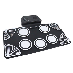 HQC6 - Juego de Batería Portátil Enrollable para Niños y Adultos, Pad de Batería Electrónico de Silicona con Diseño de Arcoíris, <span class=keywords><strong>Kit</strong></span> de Batería Eléctrica - Product Image 5