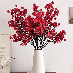 Fleur artificielle de gypsophile à branche unique en fil plastique et tissu, haute simulation, pour décoration de mariage et célébrations festives - Product Image 1