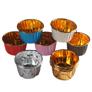 Meilleures ventes de ramequins en aluminium dorés, supports jetables de qualité alimentaire, résistants aux hautes températures, petits moules à pâtisserie, doublures pour muffins - Product Image 5