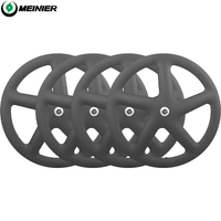 Roues de vélo de piste à frein sur jante pour jantes de 23 mm de largeur, roue en carbone 700c, largeur de ligne de frein de 14 mm, 5 rayons, roues de vélo à pignon fixe