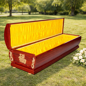 Ataúdes y Féretros <span class=keywords><strong>de</strong></span> Madera para Adultos Qianrui, Precio <span class=keywords><strong>de</strong></span> Fábrica, Acabado Brillante, OEM ODM, Ataúd <span class=keywords><strong>de</strong></span> Madera Premium Personalizado para Funerarias - Product Image 5