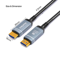 100m 4K60Hz Kecepatan Tinggi 18Gbps HDMI AOC Serat Optik HDR ARC HDCP2.2 untuk PS4/5 TV Box LCD PC Tahan EMI/RFI