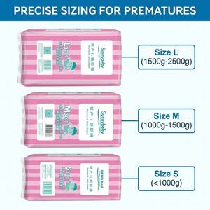 Pañales Desechables para Bebés Recién Nacidos al por Mayor, Ultra Suaves, de Tela No Tejida, Súper Absorbentes, Personalizados OEM, 3D Anti-Fugas - Product Image 1