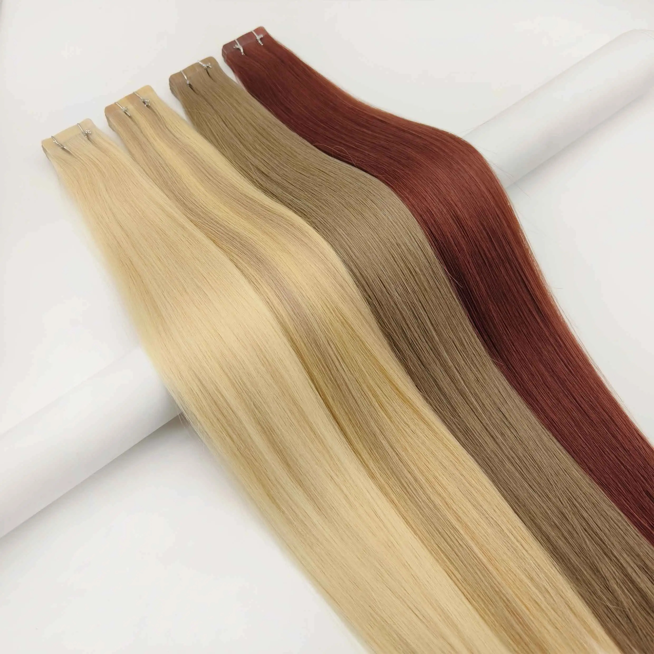 top quality tape in ombre human hair extensions black to blond extension tape russian hair tape in extensions human hair