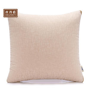 Cojín Cuadrado Beige Sidandun, Cojín de Viaje Lavable con Bordado Suave - Product Image 1