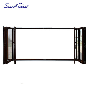 Installation de porte pliante en aluminium Superhouse Top Factory <span class=keywords><strong>Depot</strong></span> & Home Portes pliantes intérieures décoratives Porte-fenêtre pliante - Product Image 3