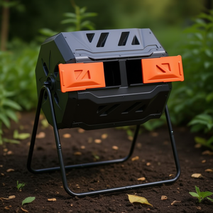 Aireador de Compostaje Manual para Exteriores, Naranja, 162L, Herramienta de Jardín - Product Image 2