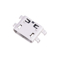 Connecteur Micro USB 2.0 Type B Femelle 5 Broches à Trou Vertical en Cuivre à Haute Conductivité Kandens Silver pour Chargeur de Téléphone Android