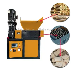 Double Shaft Waste Cardboard Paper Tire Rubber Metal Scrap Shredder Machine